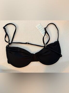 Frankie's Bikinis Black Maggie Underwire Bikini Top